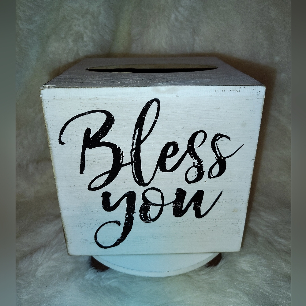 Bless You Tissue Box